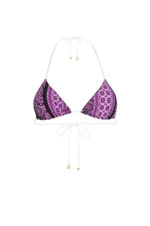 Leopard And Abstract-Print Bikini Top