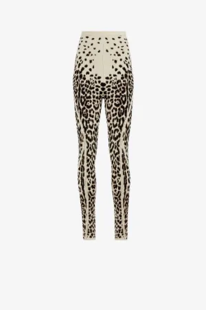 Leopard-Jacquard Leggings | Roberto 