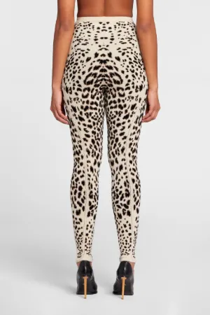 Leopard-Jacquard Leggings | Roberto 