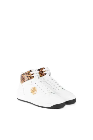 Leopard-Print Hi-Top Sneakers