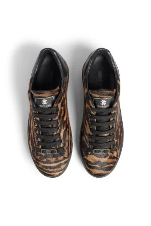 leopard print pony hair shoes