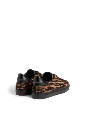 leopard pony hair sneakers