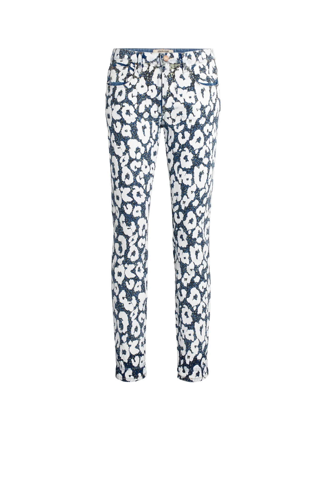 skinny leopard print trousers