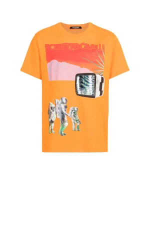 Logo And Graphic-Print T-Shirt