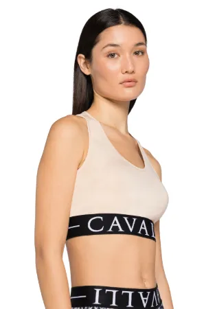 Logo-Jacquard Crop Top 