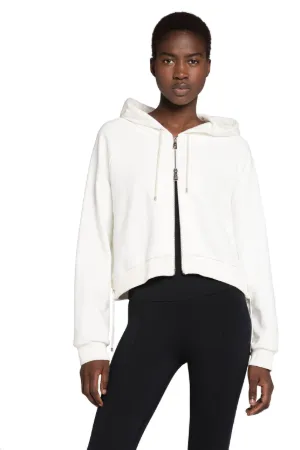 Logo-Print Cropped Hoodie