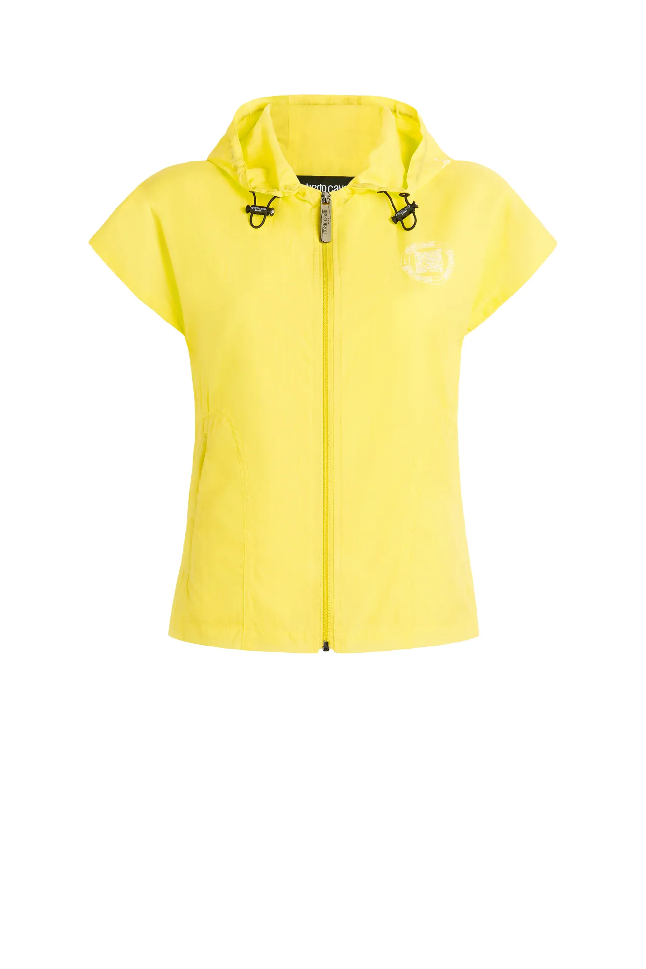 yellow fitted jacket