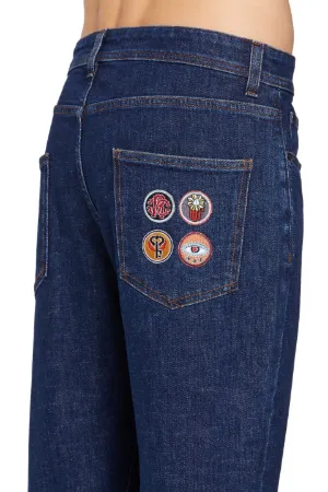 lucky embroidered jeans