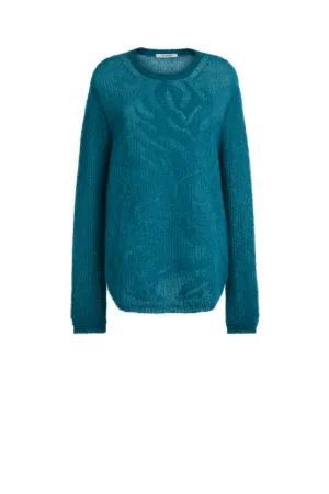 Maglione con ricamo Hawk