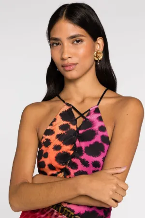 Maillot de bain à lacets et imprimé Murena