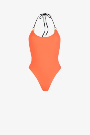 Maillot de bain une pièce à ornements Tiger Tooth