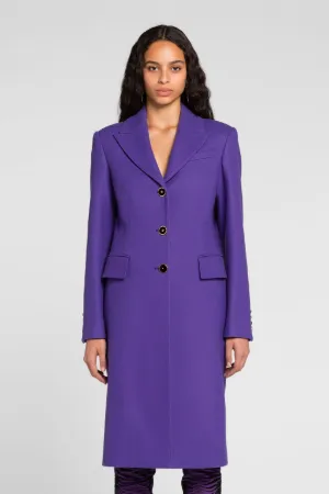 Manteau à boutonnage simple