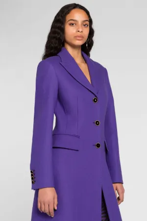 Manteau à boutonnage simple