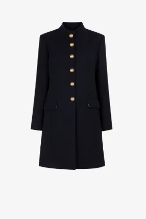 Manteau à boutonnage simple