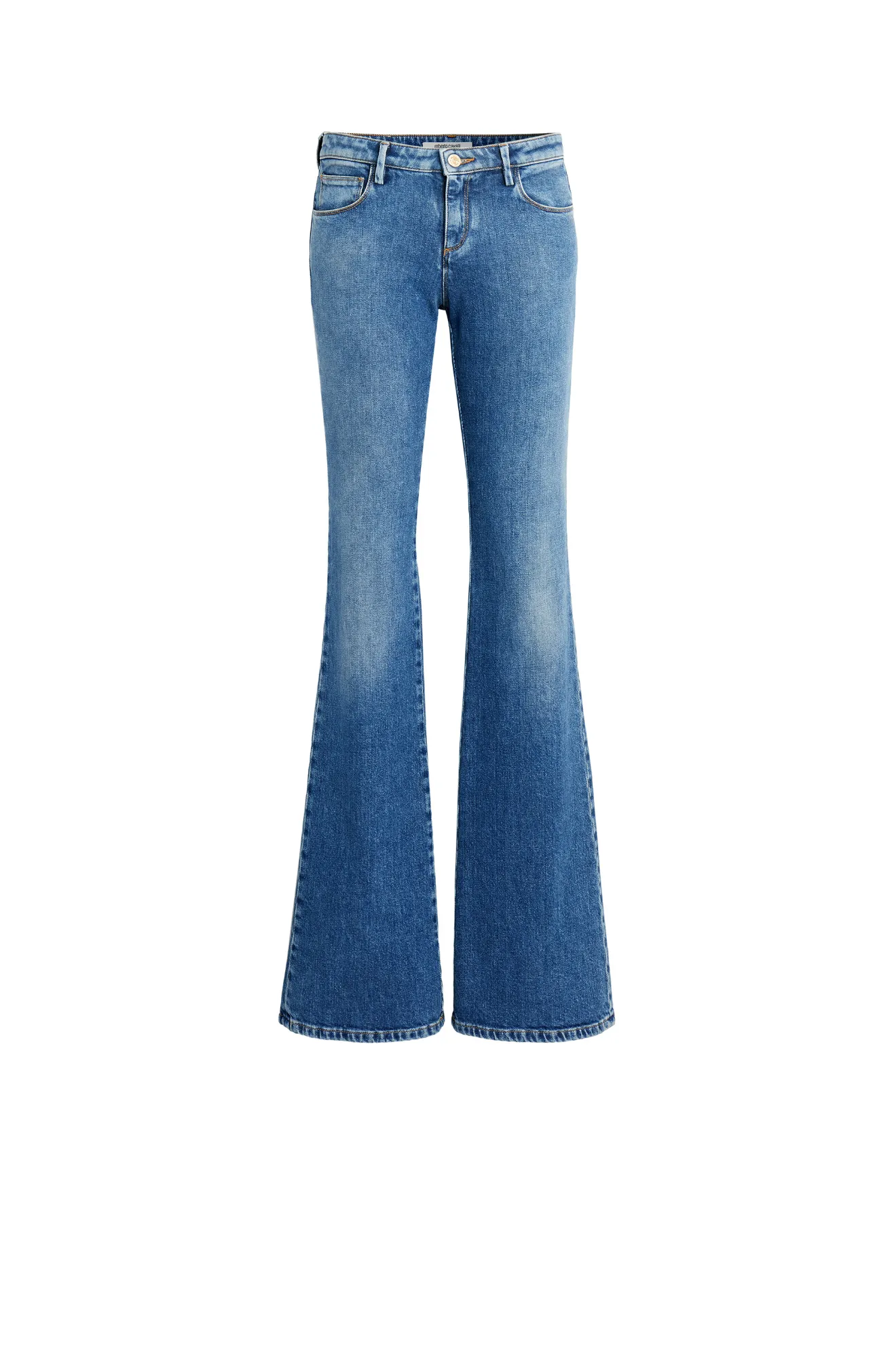 blue flared jeans