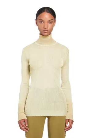 metallic turtleneck