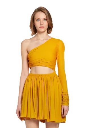 Mini-robe à découpe asymétrique