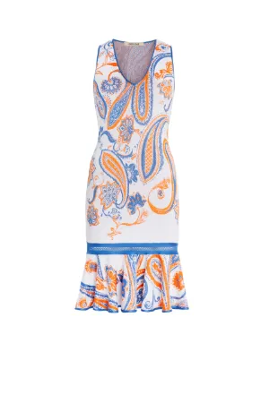 Mini-robe en jacquard motif Bandana