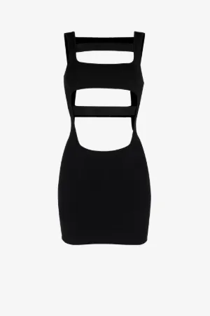 Mini-robe ouverte sur le buste