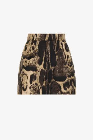 Minifalda con estampado Ocelot