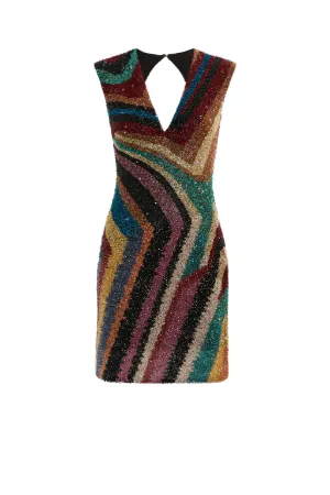 Minikleid mit Chameleon Rug Design 