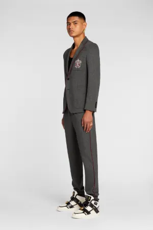 Mirror Snake-Appliqué Sweatpants