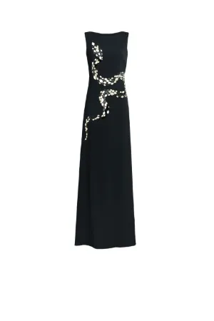 Mirror Snake Embellished Gown