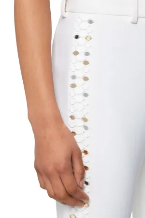 snake flared trousers