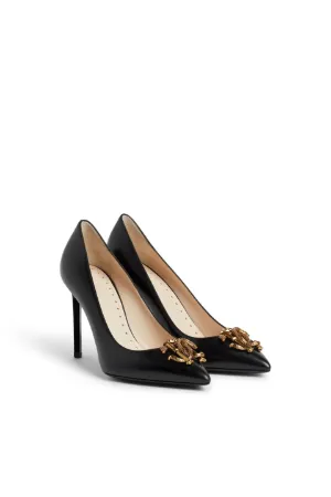 Mirror Snake Leder-Pumps