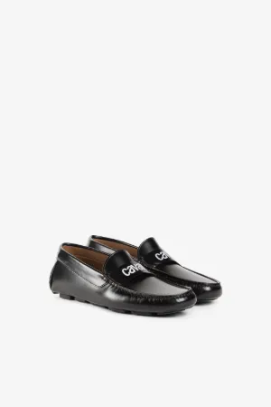 Mocassins à logo brodé
