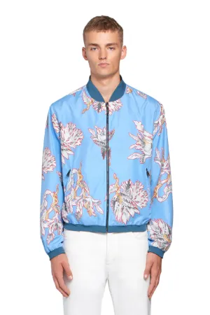 bomber jacket flower