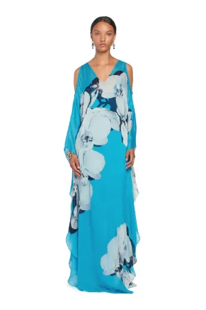 white silk kaftan
