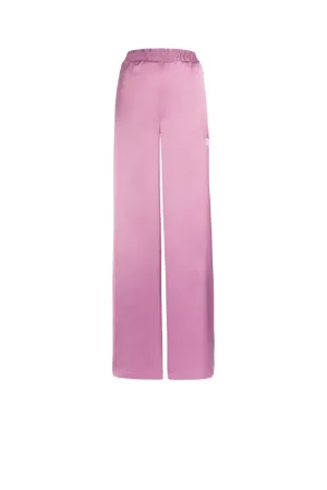 pantalon ample à taille élastiquée