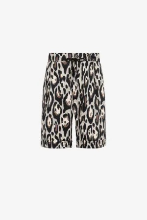 Pantalón corto de algodón con estampado Jaguar