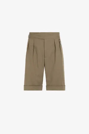 Pantalón corto plisado Tiger Tooth
