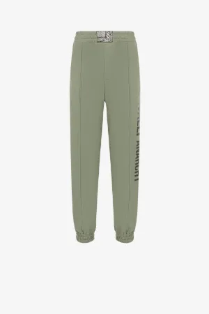 Pantalón de chándal de algodón con eslogan