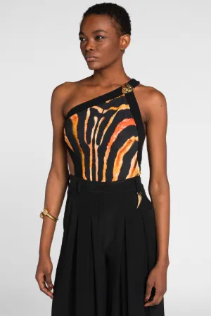 Pantalón de seda ancho Tiger Tooth - Tienda Online Oficial de Roberto  Cavalli®