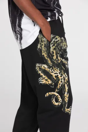 Pantalon de survêtement en coton à imprimé jaguars