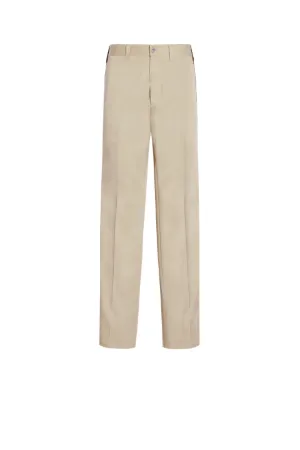 Pantalon en coton à rayures