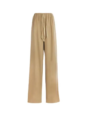 Pantalon en crêpe de Chine en soie