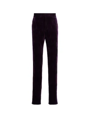 Pantalon en velours frappé