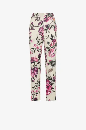 Pantalón recto Tiger Tooth con estampado Floral