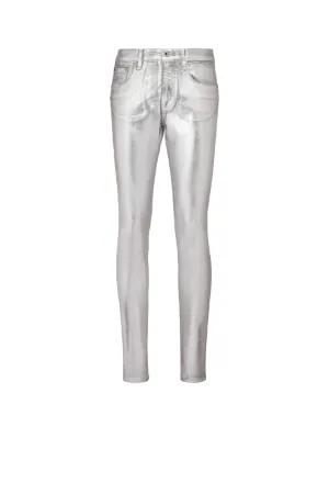 Pantalon skinny métallisé
