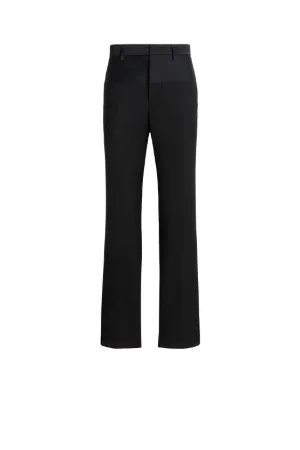 Pantalón slim con franja de satén 