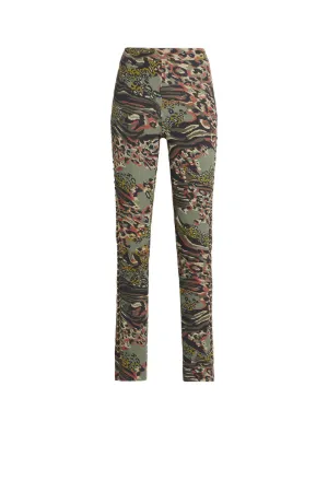 Pantalon stretch à imprimé Jaguar
