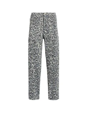pantalones con motivo Micro Jaguar en jacquard