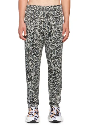 pantalones con motivo Micro Jaguar en jacquard