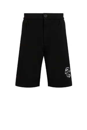 pantalones cortos de chándal con logo bordado