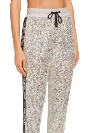 pantalones de chándal de lentejuelas con logo - Tienda Online Oficial de  Roberto Cavalli®