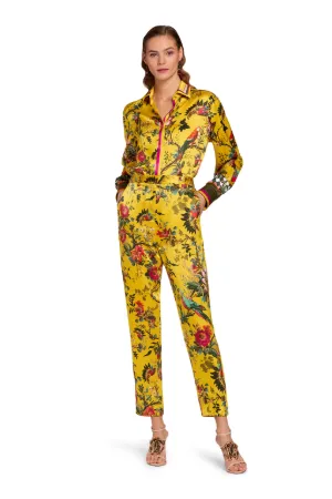 Pantalones en seda con estampado botánico - Tienda Online Oficial de  Roberto Cavalli®